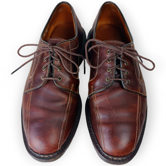 Allen Edmonds SZ 9.5 Mapleton Brown Lace Up Bicycle-Derby Style 7954 - Picture 6 of 9